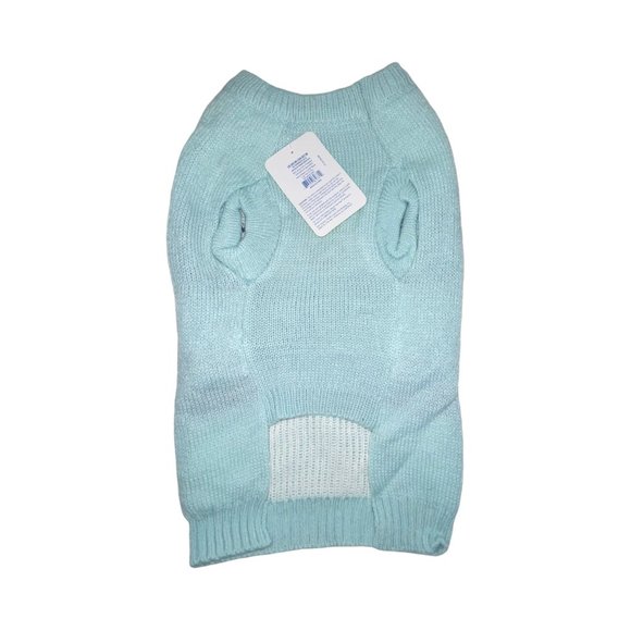 NWT Top Paw Light Blue Penguin Holiday Winter Christmas Pullover Dog Sweater L - Picture 4 of 6